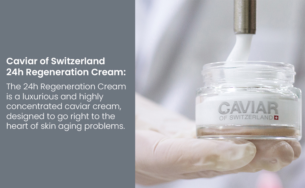 Caviar Face Moisturizer Regenerate Cream – Anti-Aging Facial Treatment with Hyal banner 2