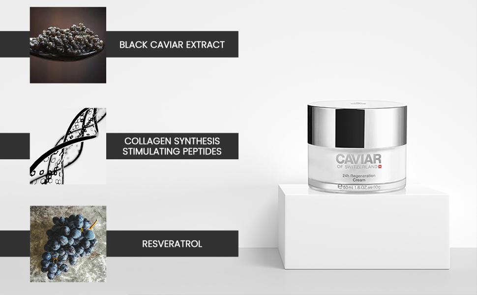 Caviar Face Moisturizer Regenerate Cream – Anti-Aging Facial Treatment with Hyal banner 3