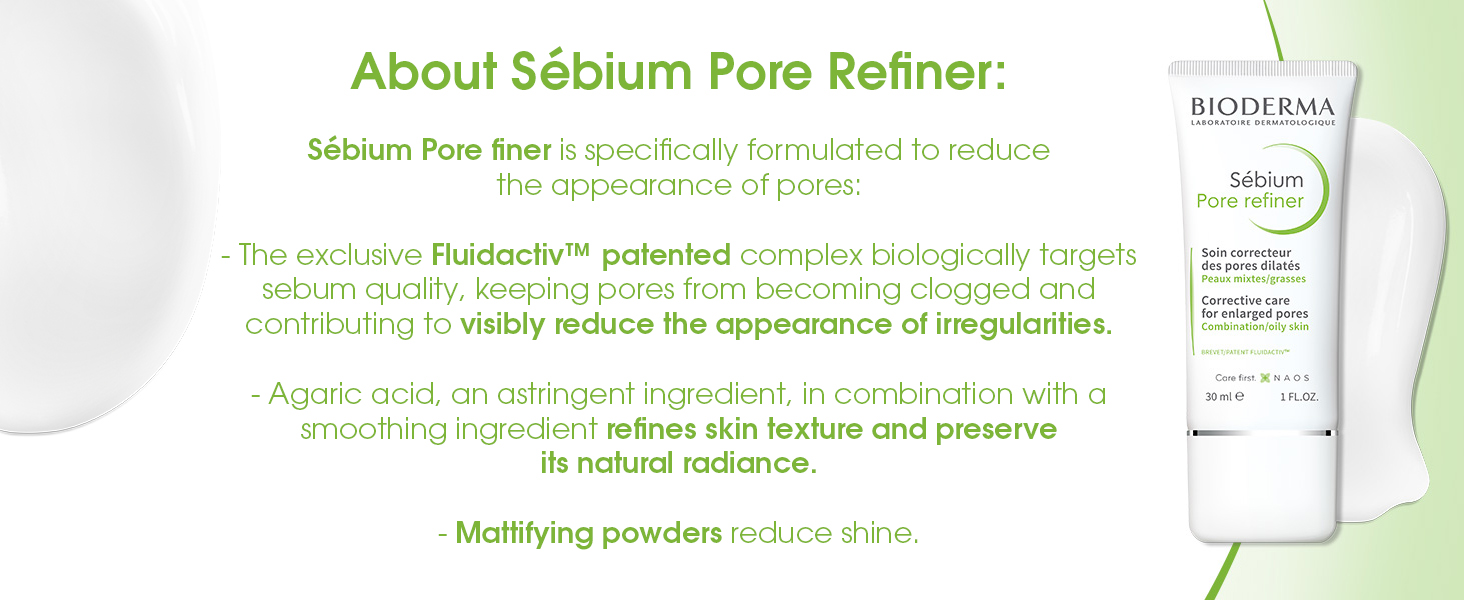 Bioderma Sébium Pore Refiner Cream – Pore Minimizer & Makeup Primer for Oily, Ac banner 2