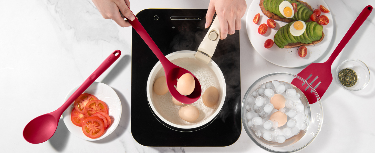 U-Taste Silicone Kitchen Cooking Utensil Set – 5-Piece High Heat Resistant, 13.6 banner 4