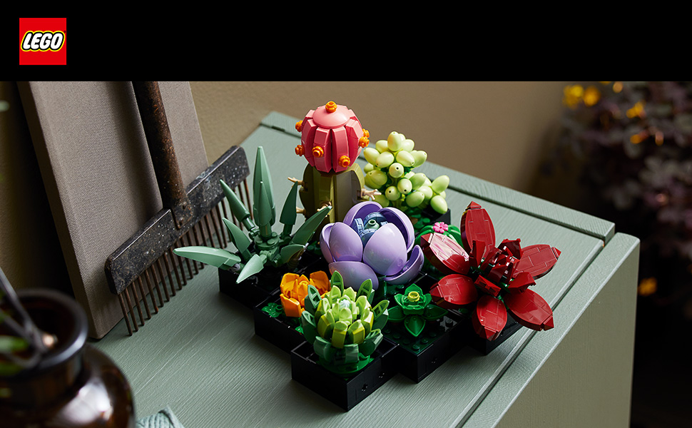 LEGO Botanicals Succulents 10309 – Artificial Indoor Plant Building Set for Adul banner 1