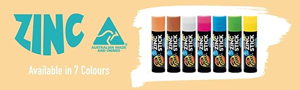Sun Zapper Zinc Oxide Sunscreen Stick SPF 50+ – 4-Pack Tinted Sticks (Pink, Blue banner 2