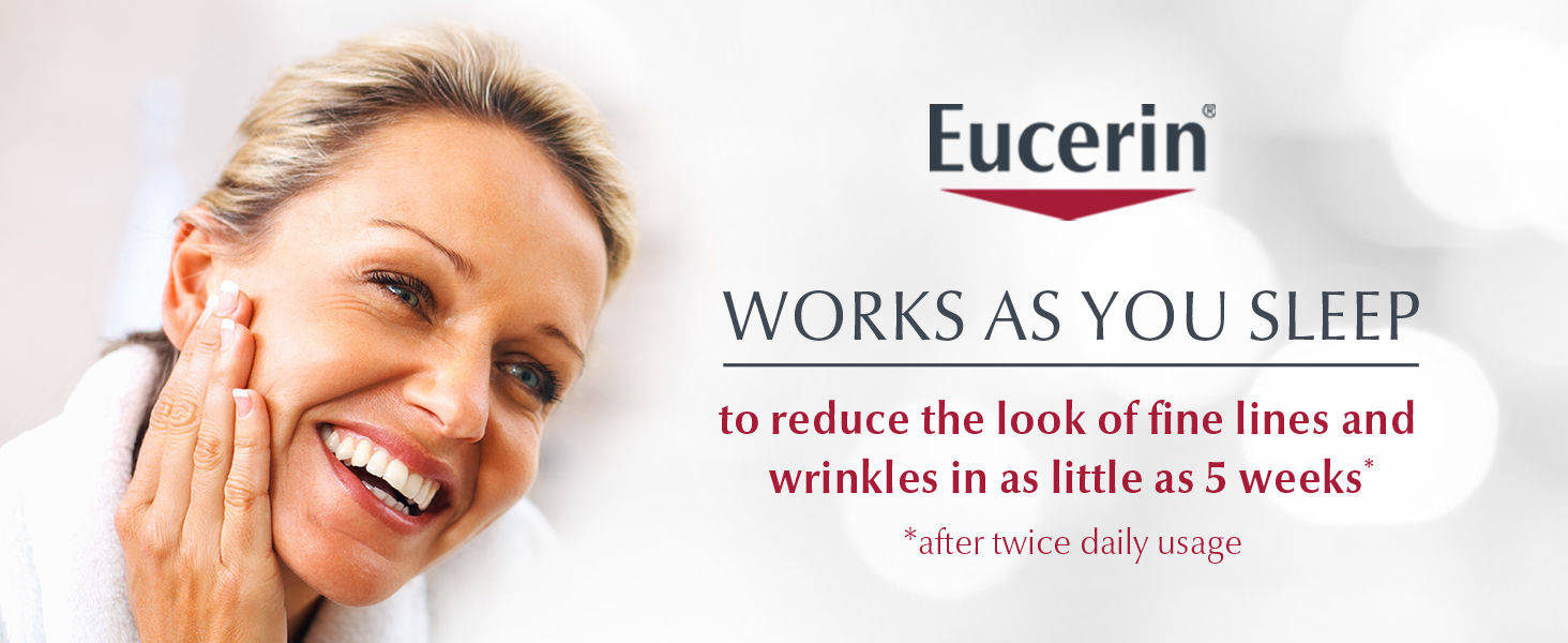 Eucerin Q10 Anti-Wrinkle Night Cream + Pro-Retinol – Facial Cream for Sensitive banner 1