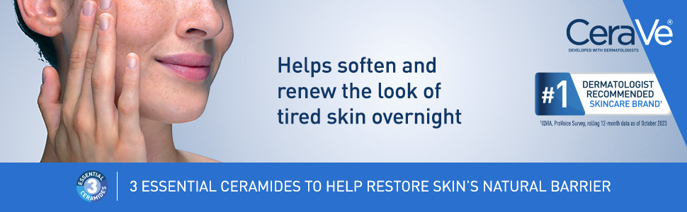 CeraVe Skin Renewing Night Cream – Niacinamide, Peptide Complex & Hyaluronic Aci banner 1