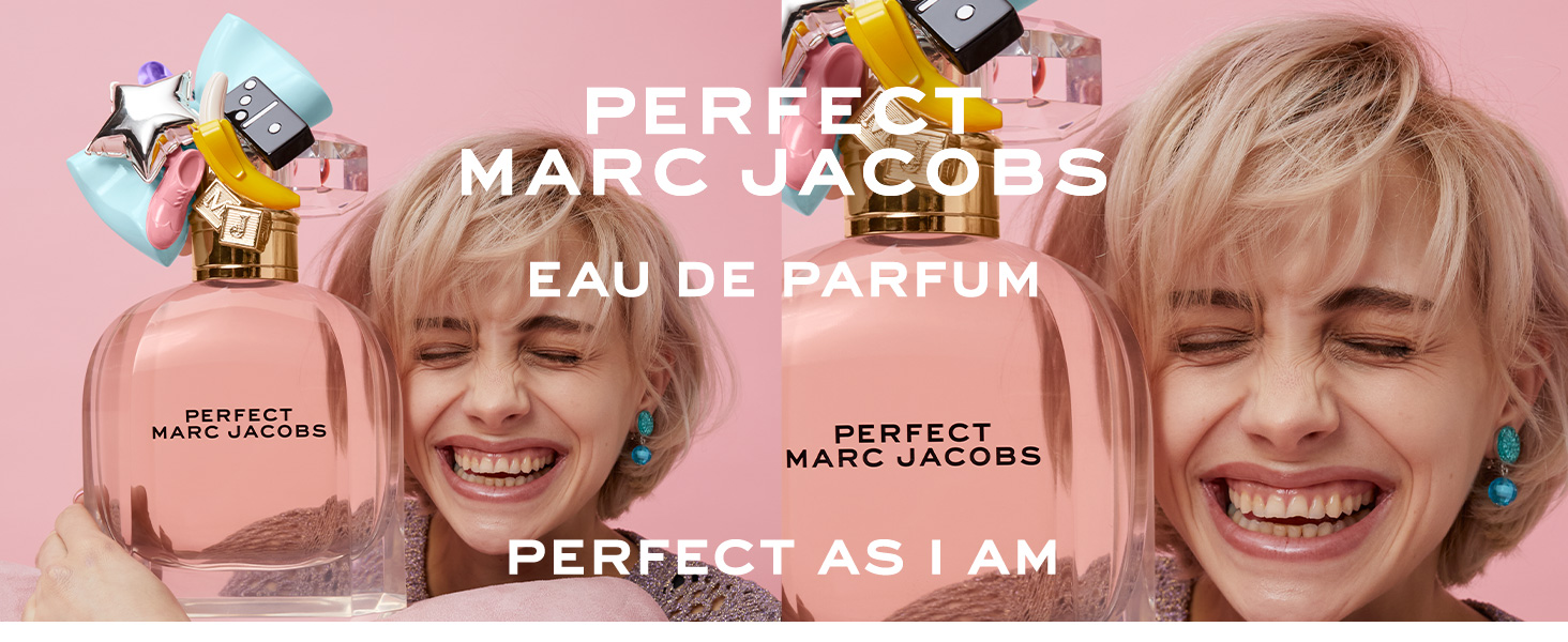 Marc Jacobs Perfect Eau de Parfum for Women – Floral Perfume with Rhubarb & Daffodil – Long-Lasting Signature Fragrance banner 1