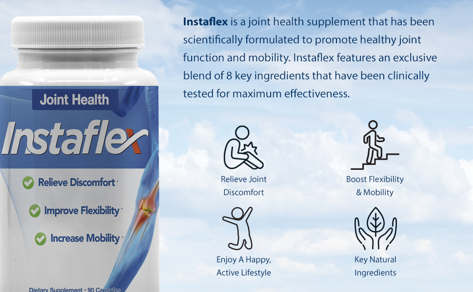 Instaflex Joint Support Supplement – Glucosamine, MSM, Turmeric & Hyaluronic Acid (90 Capsules) for Men & Women banner 2