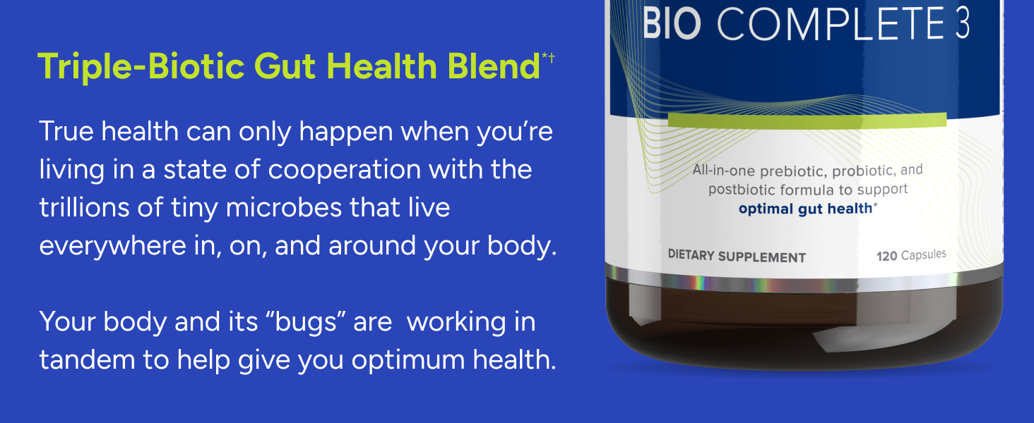 Gundry MD Bio Complete 3 Probiotic Supplement – 3-in-1 Gut Health, Digestion, Bloating & Energy Support (30 Day Supply) banner 2