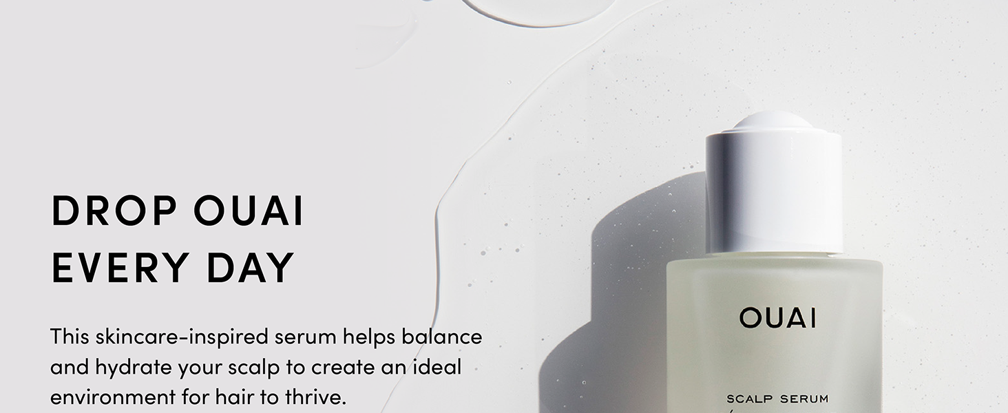 OUAI Scalp Serum – Balancing Hair & Scalp Treatment with Peptides, Red Clover & Siberian Ginseng for Thicker Fuller-Looking Hair (2 fl oz) banner 1