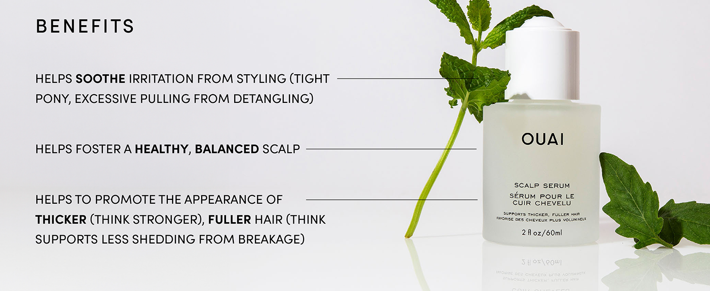 OUAI Scalp Serum – Balancing Hair & Scalp Treatment with Peptides, Red Clover & Siberian Ginseng for Thicker Fuller-Looking Hair (2 fl oz) banner 4