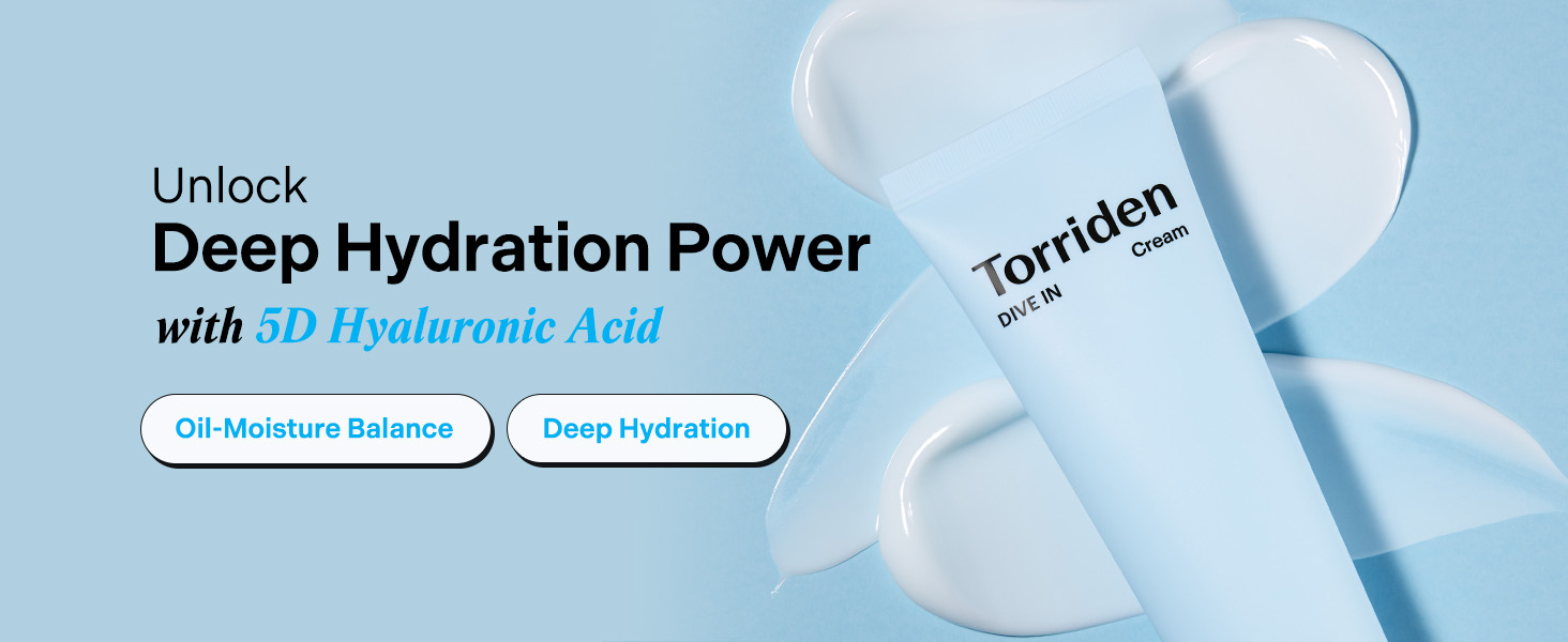 Torriden DIVE IN Cream 80ml – Lightweight Hyaluronic Acid Moisturizer for Sensit banner 1